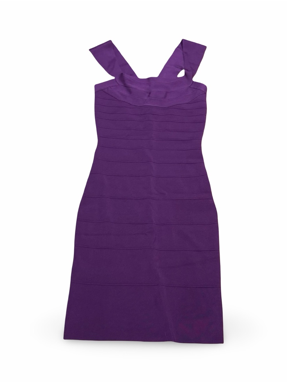 Express Purple Bandage Crisscross Bodycon Dress XS